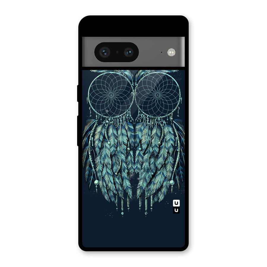 Dreamy Owl Catcher Glass Back Case for Google Pixel 7