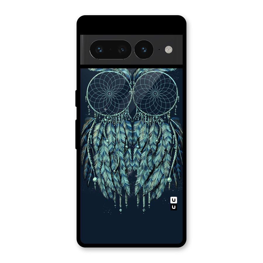 Dreamy Owl Catcher Glass Back Case for Google Pixel 7 Pro