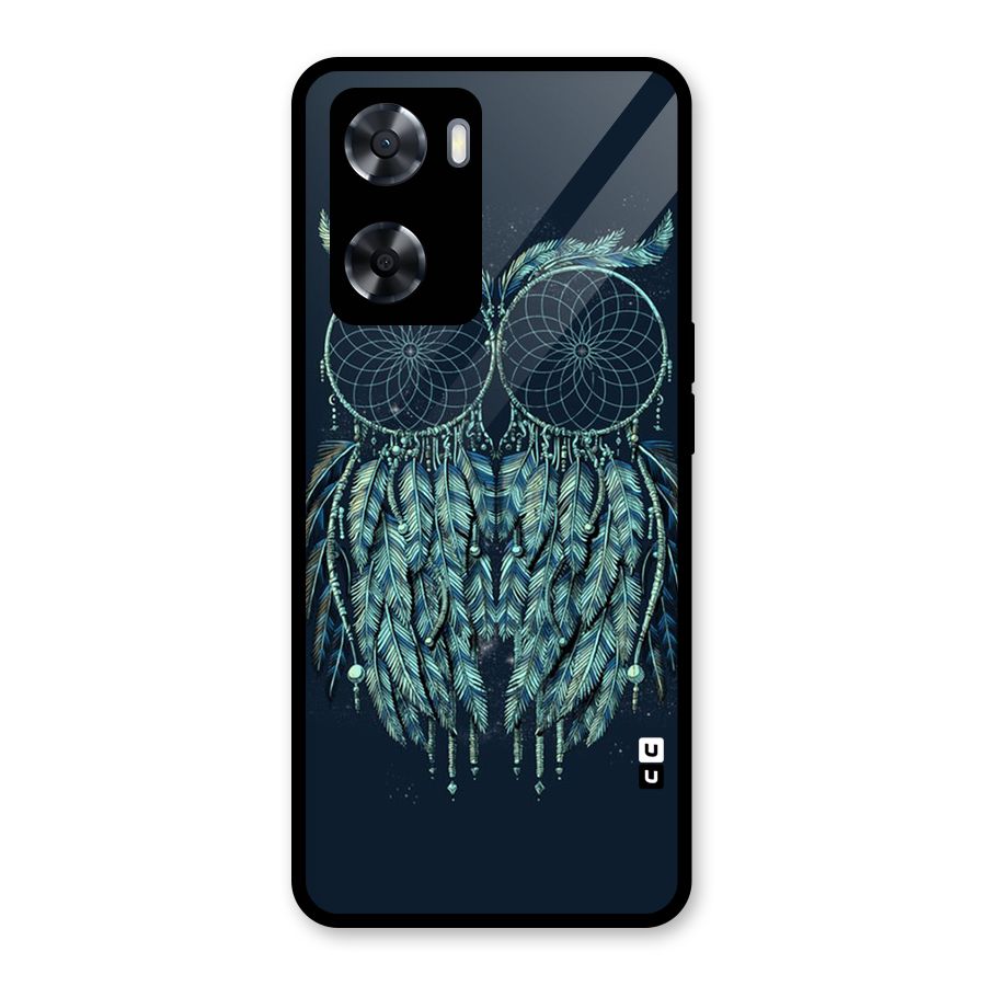 Dreamy Owl Catcher Glass Back Case for Oppo A57 2022