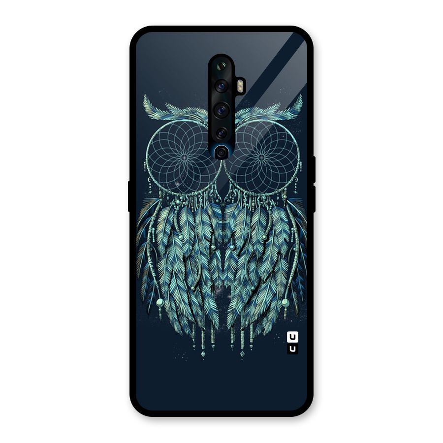 Dreamy Owl Catcher Glass Back Case for Oppo Reno2 F