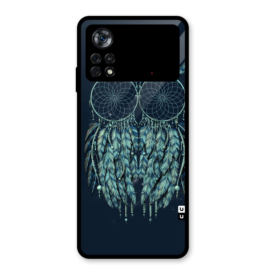 Dreamy Owl Catcher Glass Back Case for Poco X4 Pro 5G