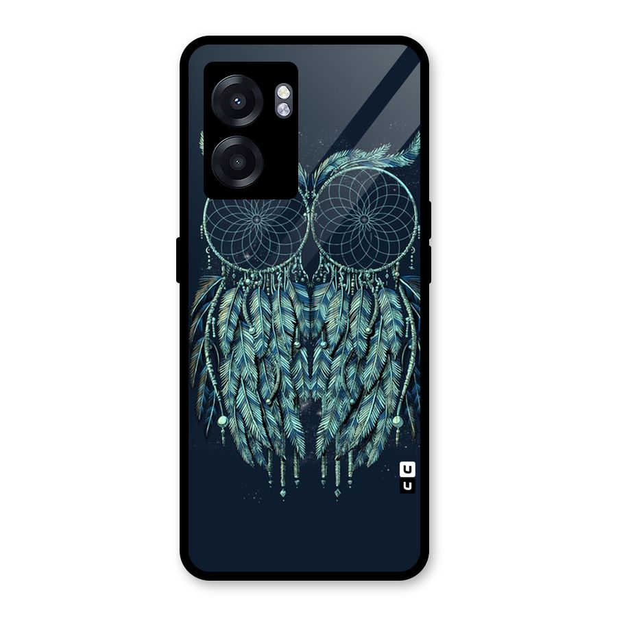 Dreamy Owl Catcher Glass Back Case for Realme Narzo 50 5G