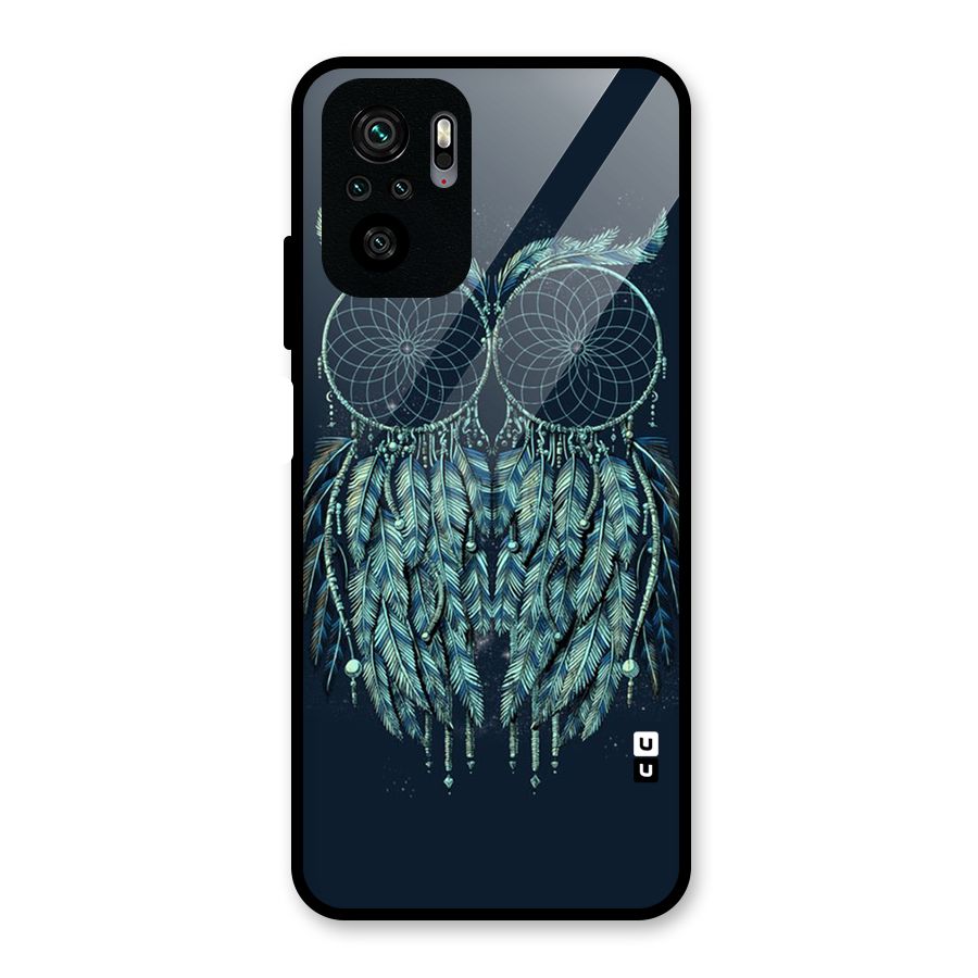 Dreamy Owl Catcher Glass Back Case for Redmi Note 10S