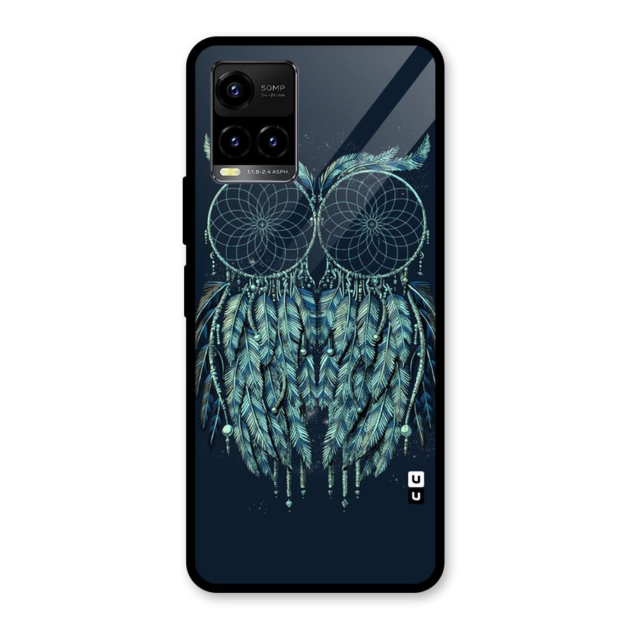 Dreamy Owl Catcher Glass Back Case for Vivo Y21T