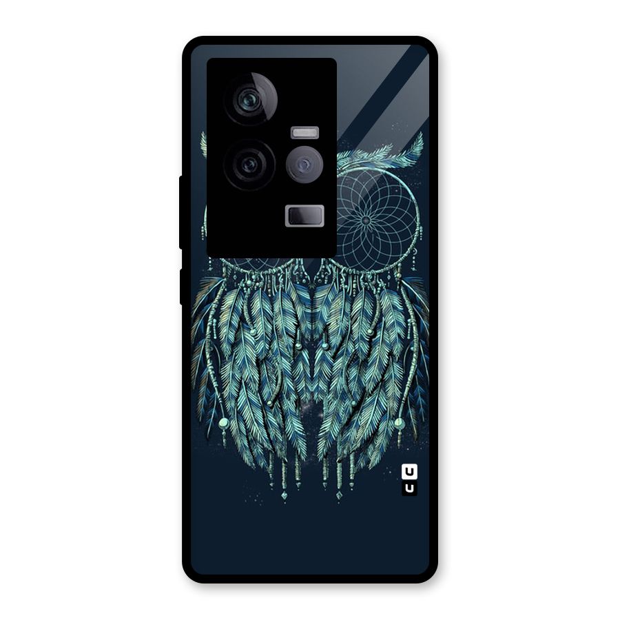 Dreamy Owl Catcher Glass Back Case for Vivo iQOO 11 5G