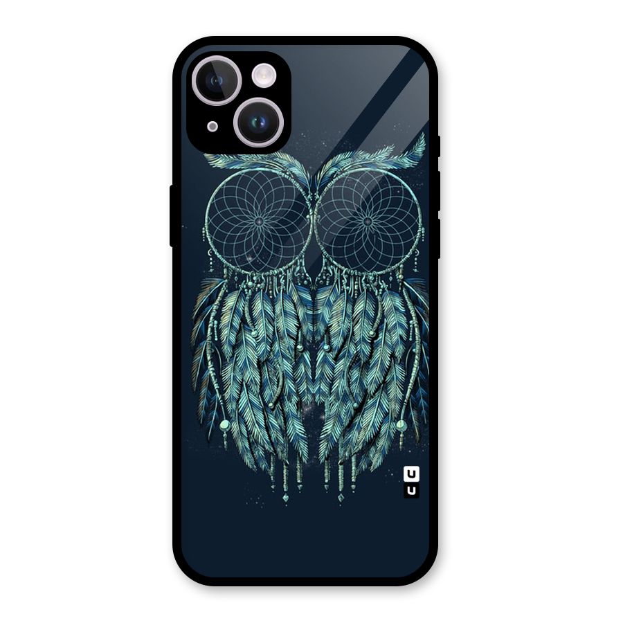 Dreamy Owl Catcher Glass Back Case for iPhone 14 Plus