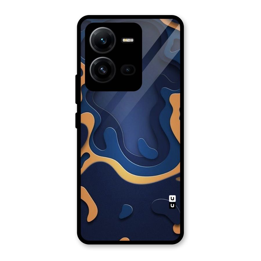 Drops Flow Glass Back Case for Vivo V25