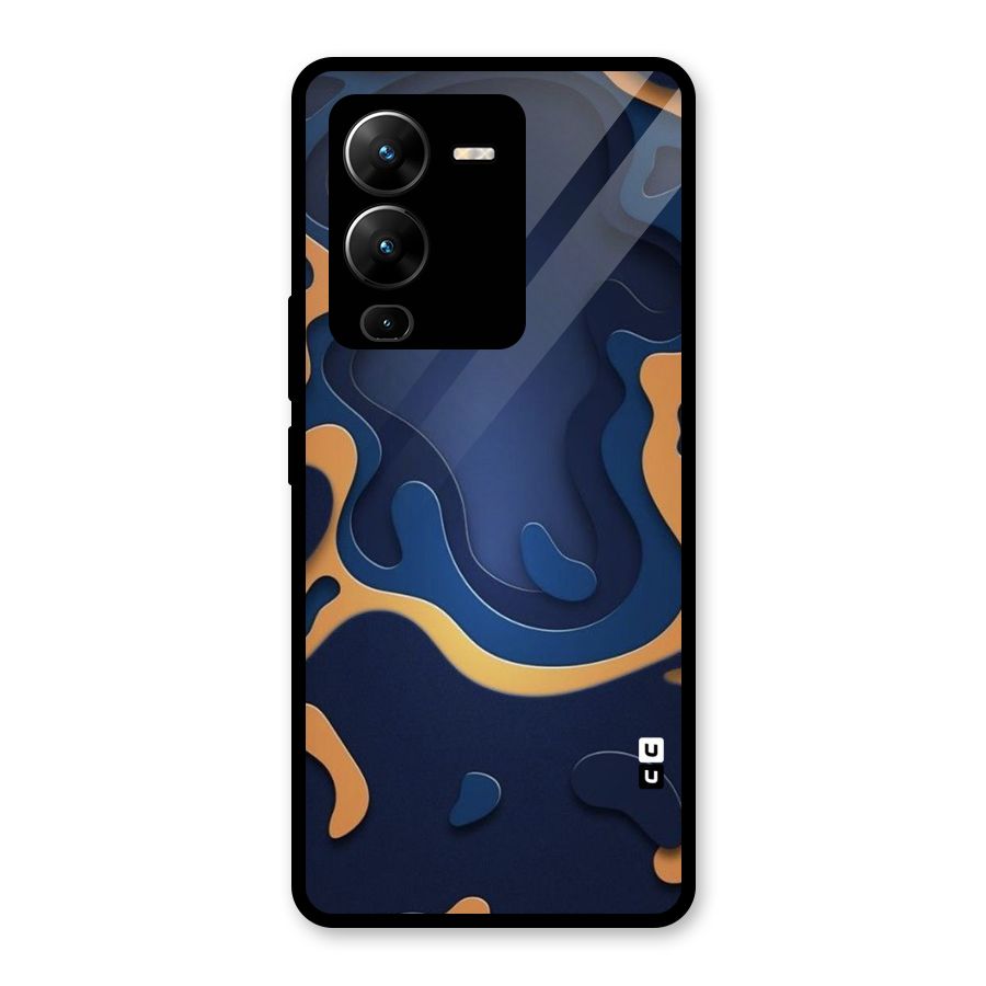 Drops Flow Glass Back Case for Vivo V25 Pro