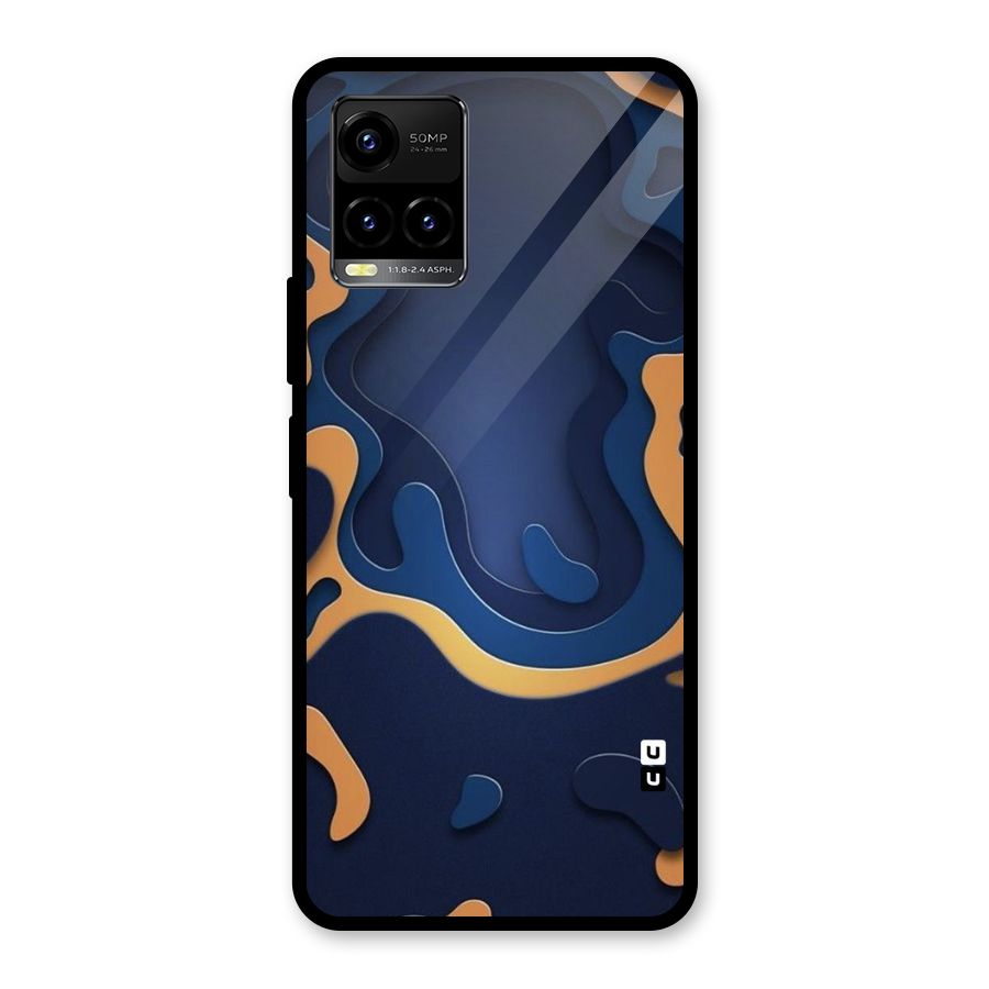 Drops Flow Glass Back Case for Vivo Y21A