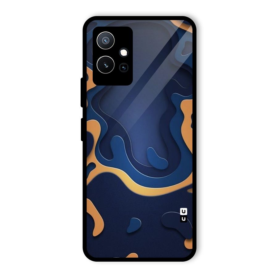 Drops Flow Glass Back Case for Vivo iQOO Z6