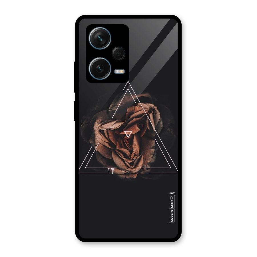 Dusty Rose Glass Back Case for Redmi Note 12 Pro Plus 5G