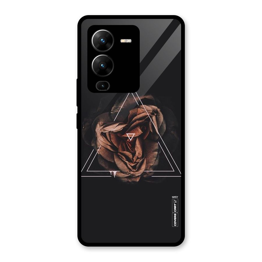 Dusty Rose Glass Back Case for Vivo V25 Pro