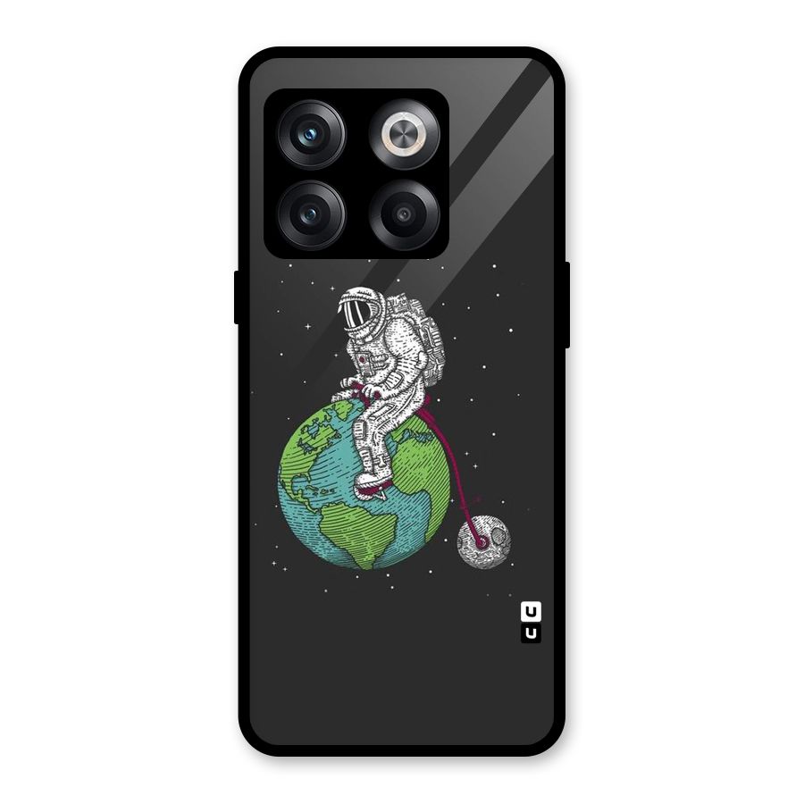 Earth Space Doodle Glass Back Case for OnePlus 10T