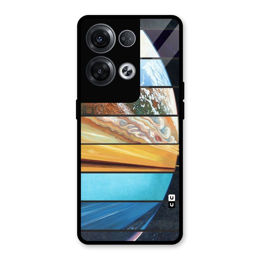 Earthly Design Glass Back Case for Oppo Reno8 Pro 5G