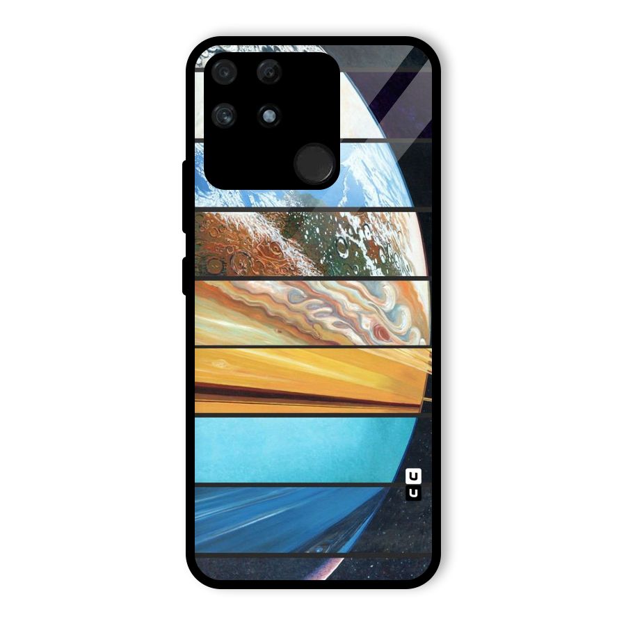 Earthly Design Glass Back Case for Realme Narzo 50A
