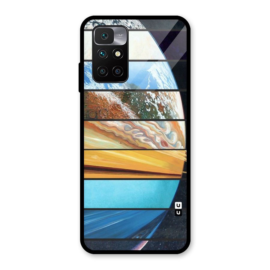 Earthly Design Glass Back Case for Redmi 10 Prime