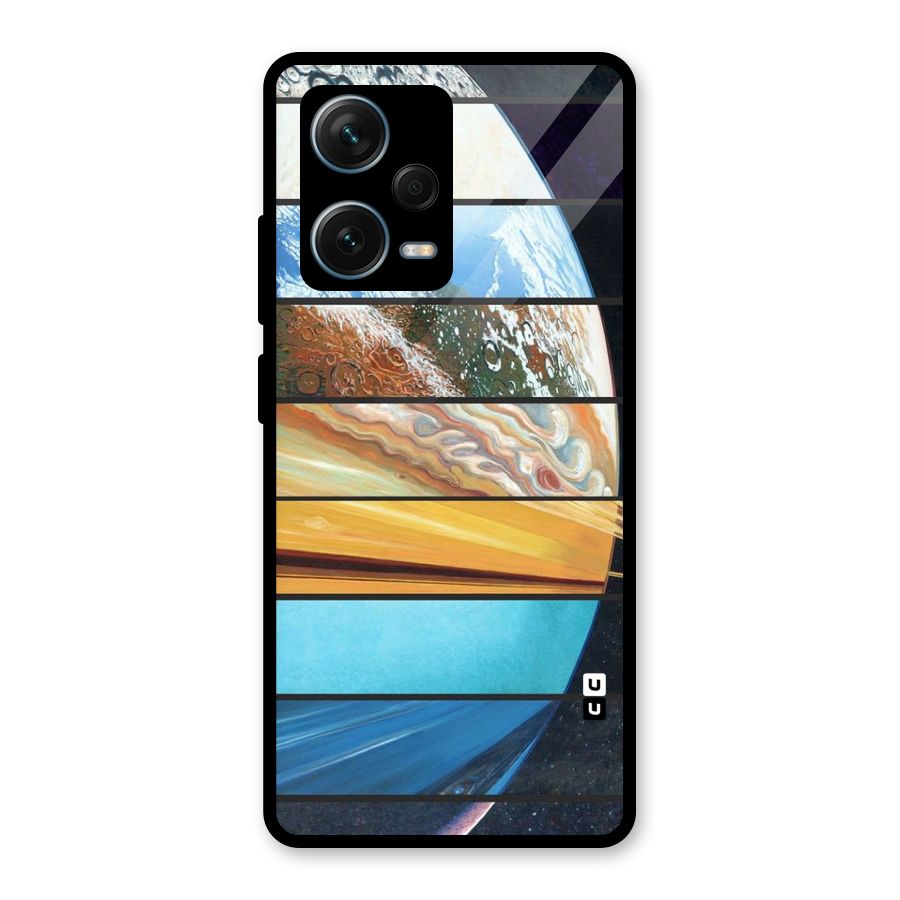 Earthly Design Glass Back Case for Redmi Note 12 Pro Plus 5G