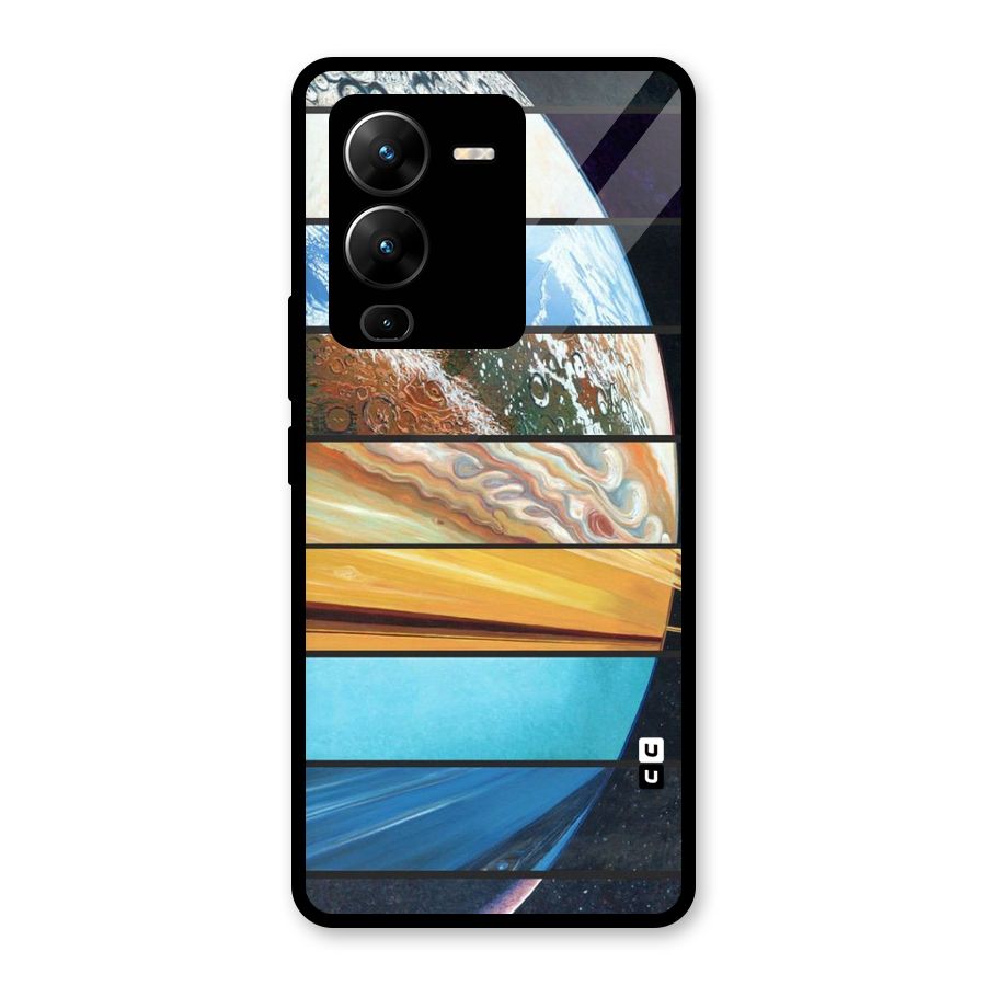 Earthly Design Glass Back Case for Vivo V25 Pro