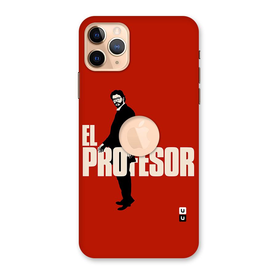 El Profesor Minimalist Back Case for iPhone 11 Pro Max Logo Cut