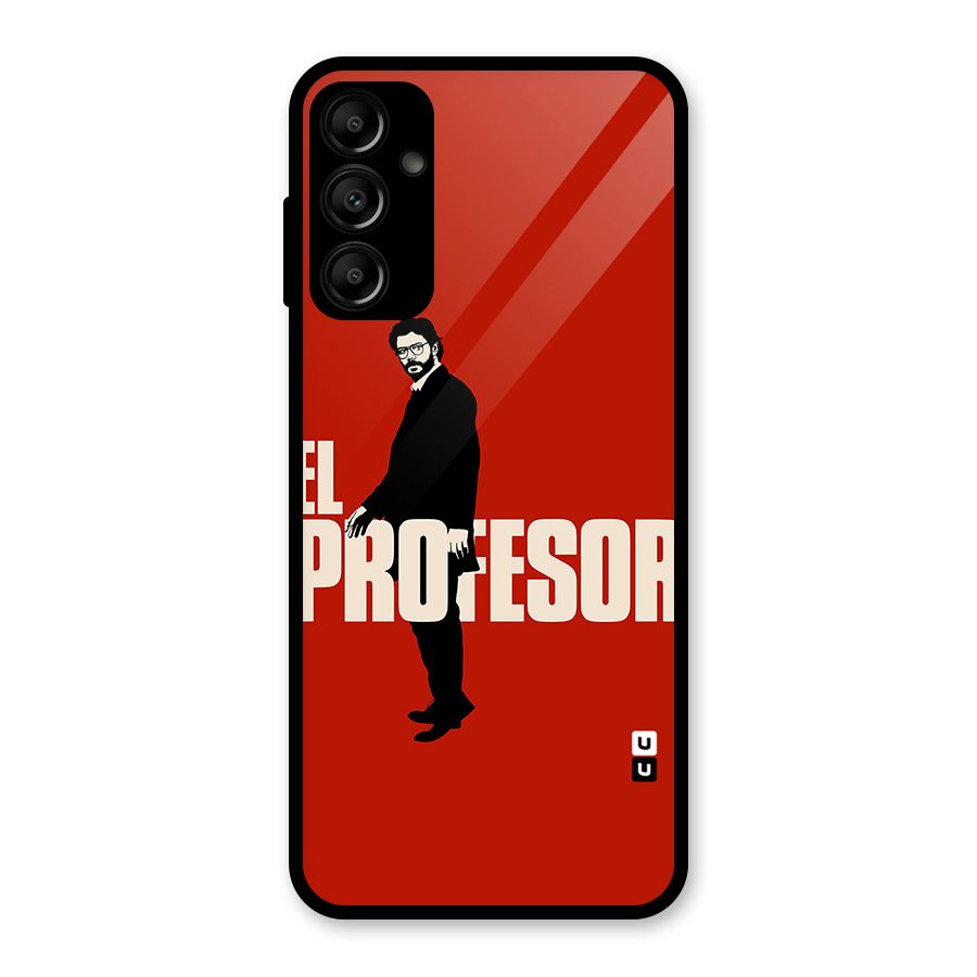 El Profesor Minimalist Glass Back Case for Galaxy A14 5G