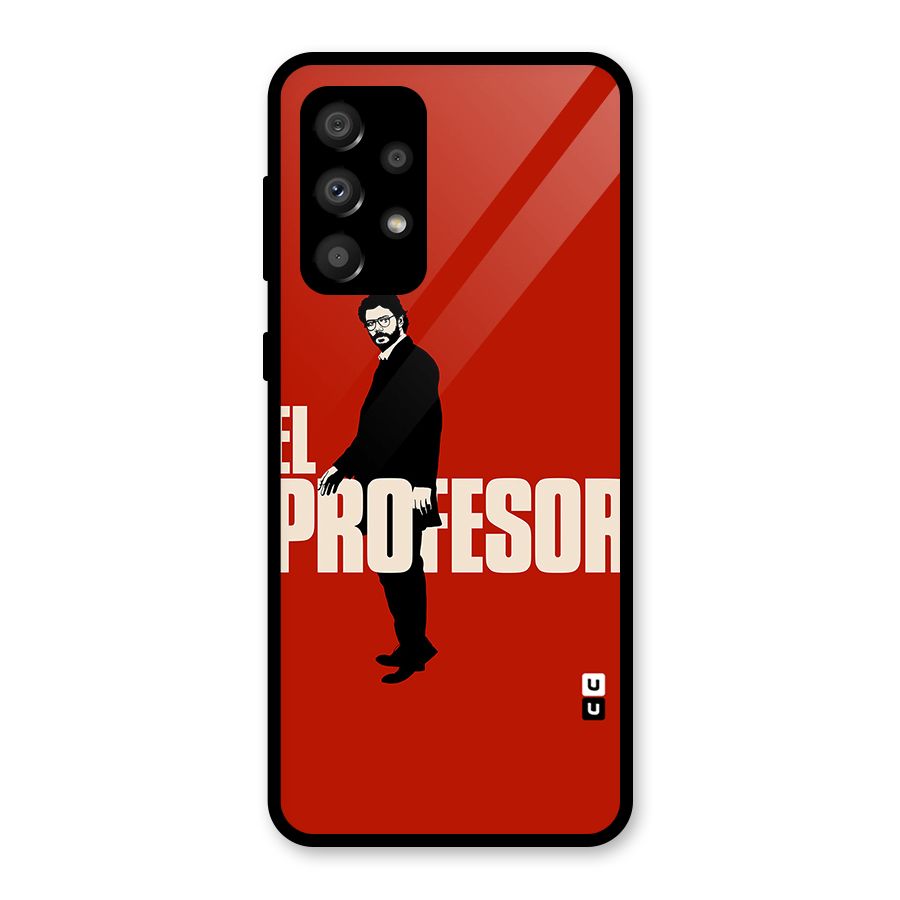 El Profesor Minimalist Glass Back Case for Galaxy A32