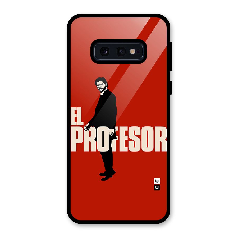 El Profesor Minimalist Glass Back Case for Galaxy S10e