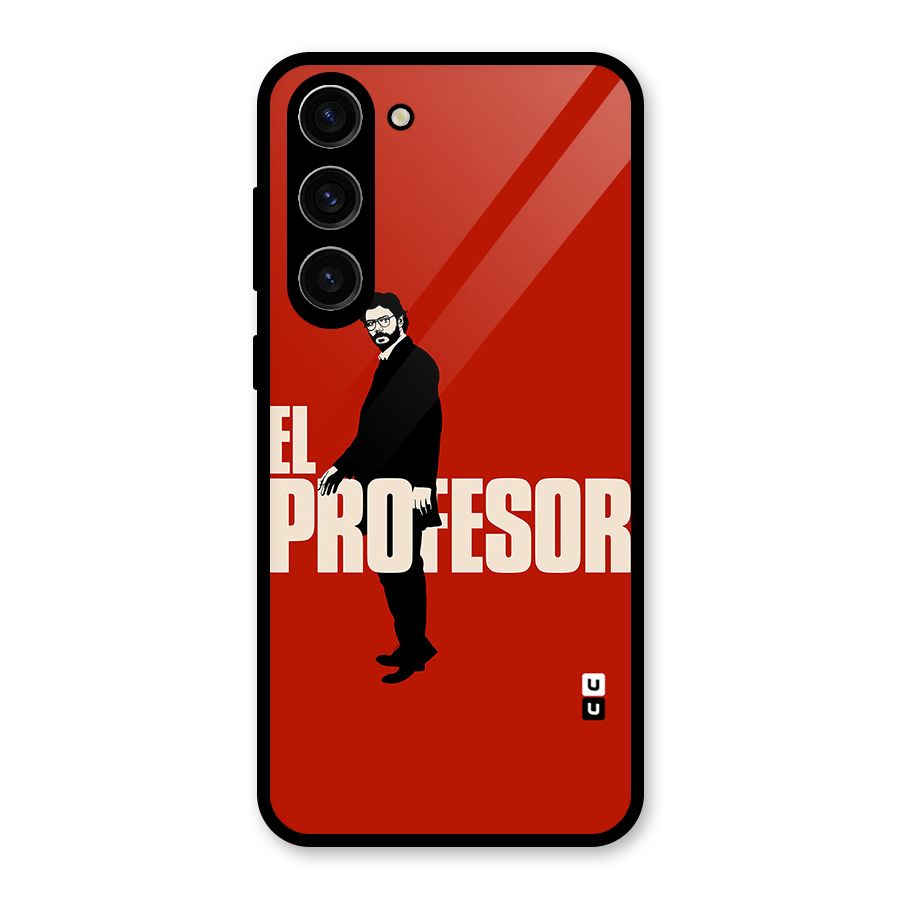 El Profesor Minimalist Glass Back Case for Galaxy S23 Plus