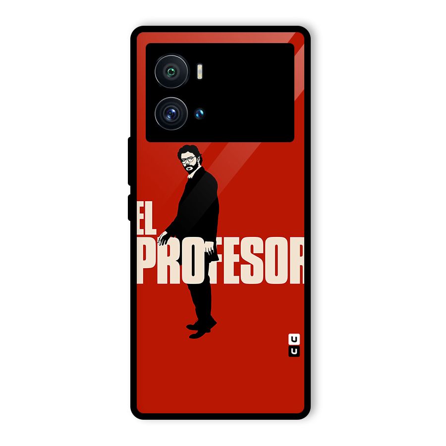 El Profesor Minimalist Glass Back Case for Vivo iQOO 9 Pro