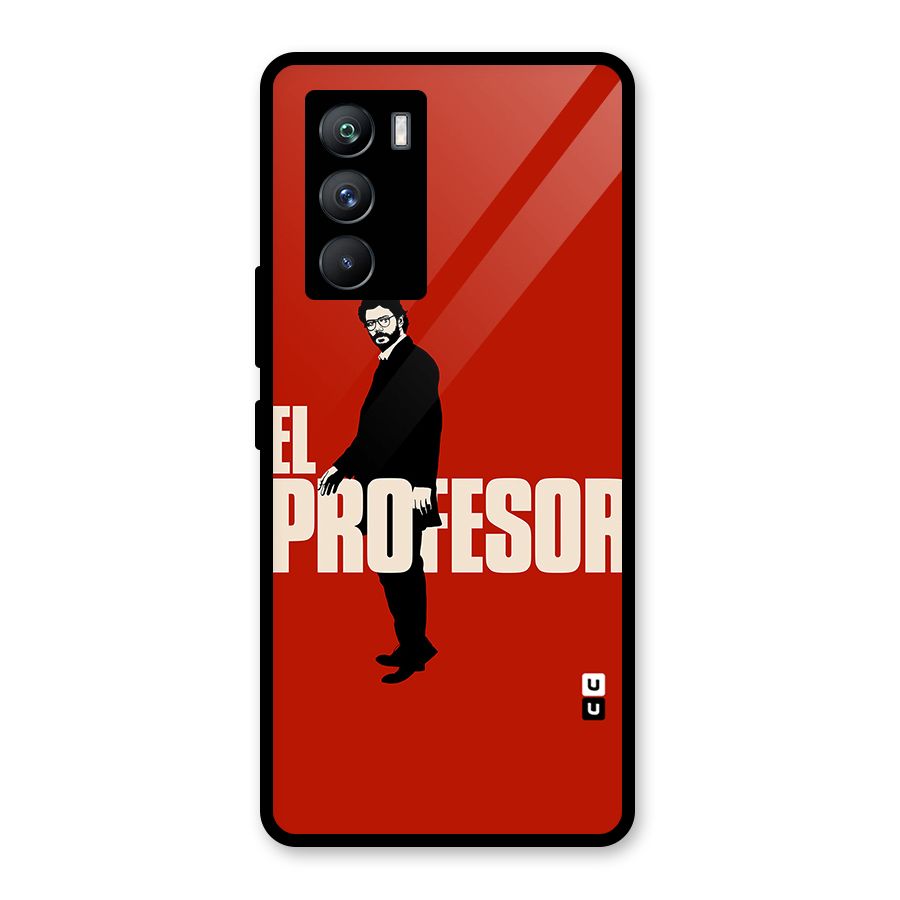 El Profesor Minimalist Glass Back Case for Vivo iQOO 9 SE