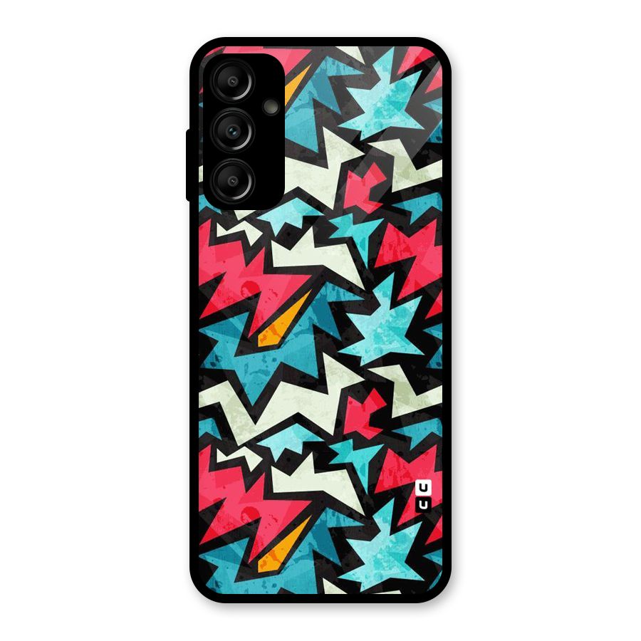 Electric Color Design Glass Back Case for Galaxy A14 5G