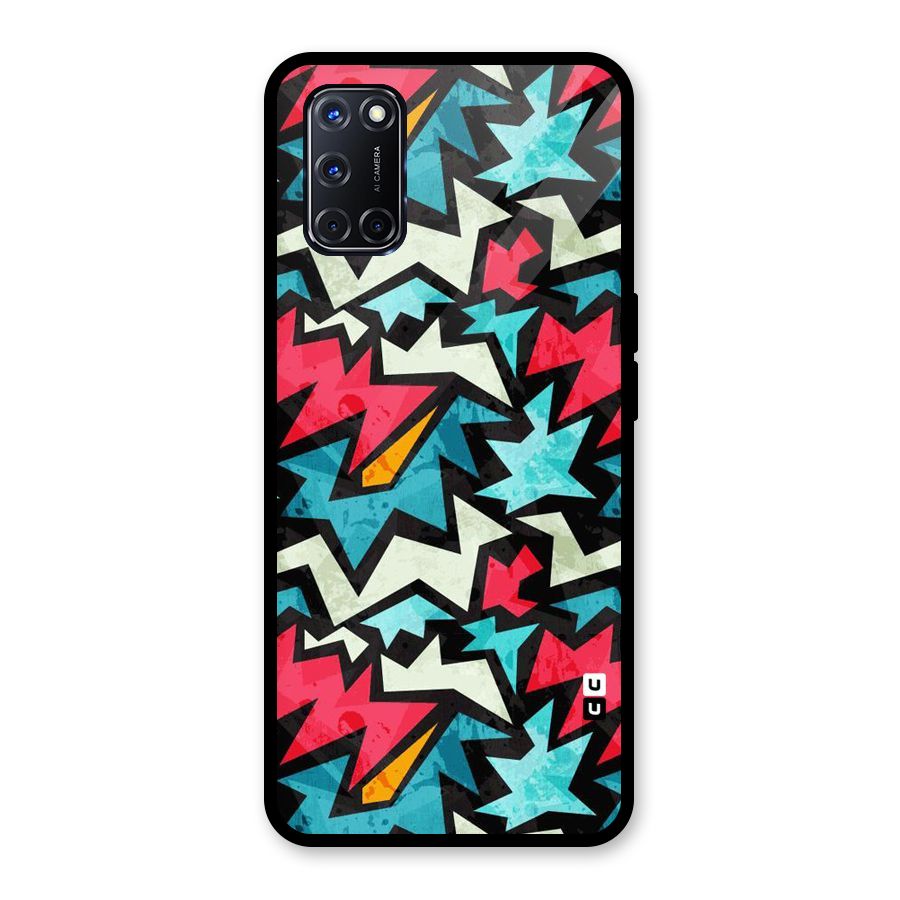Electric Color Design Glass Back Case for Oppo A52