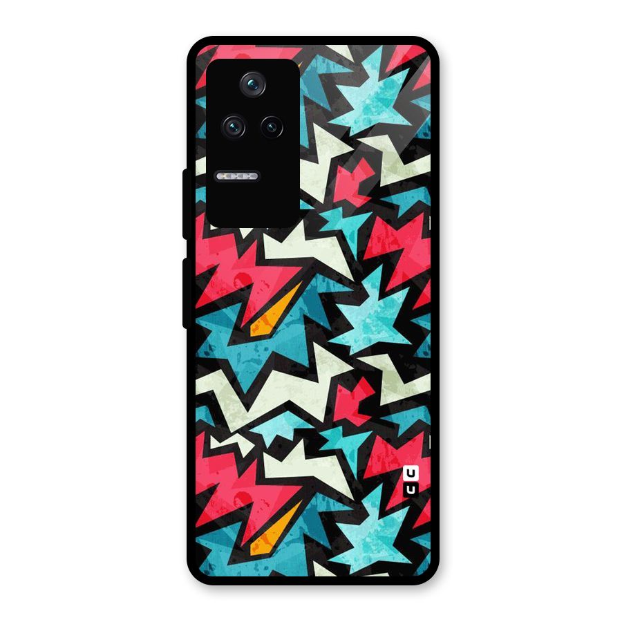 Electric Color Design Glass Back Case for Poco F4 5G