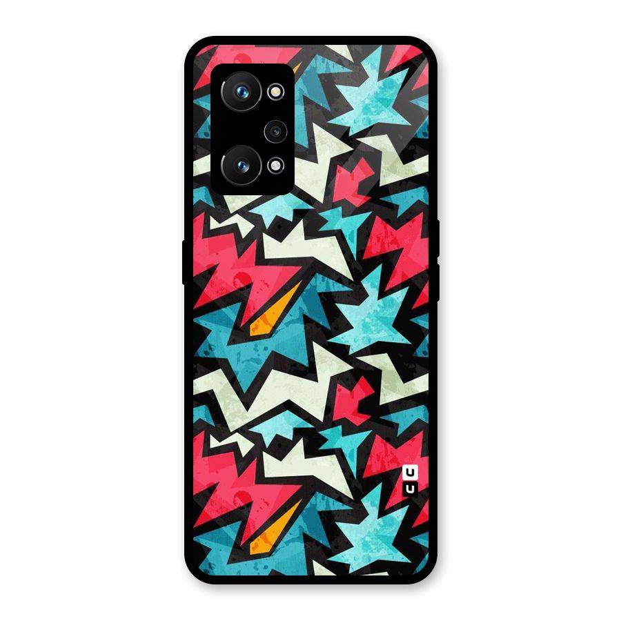 Electric Color Design Glass Back Case for Realme GT Neo 3T