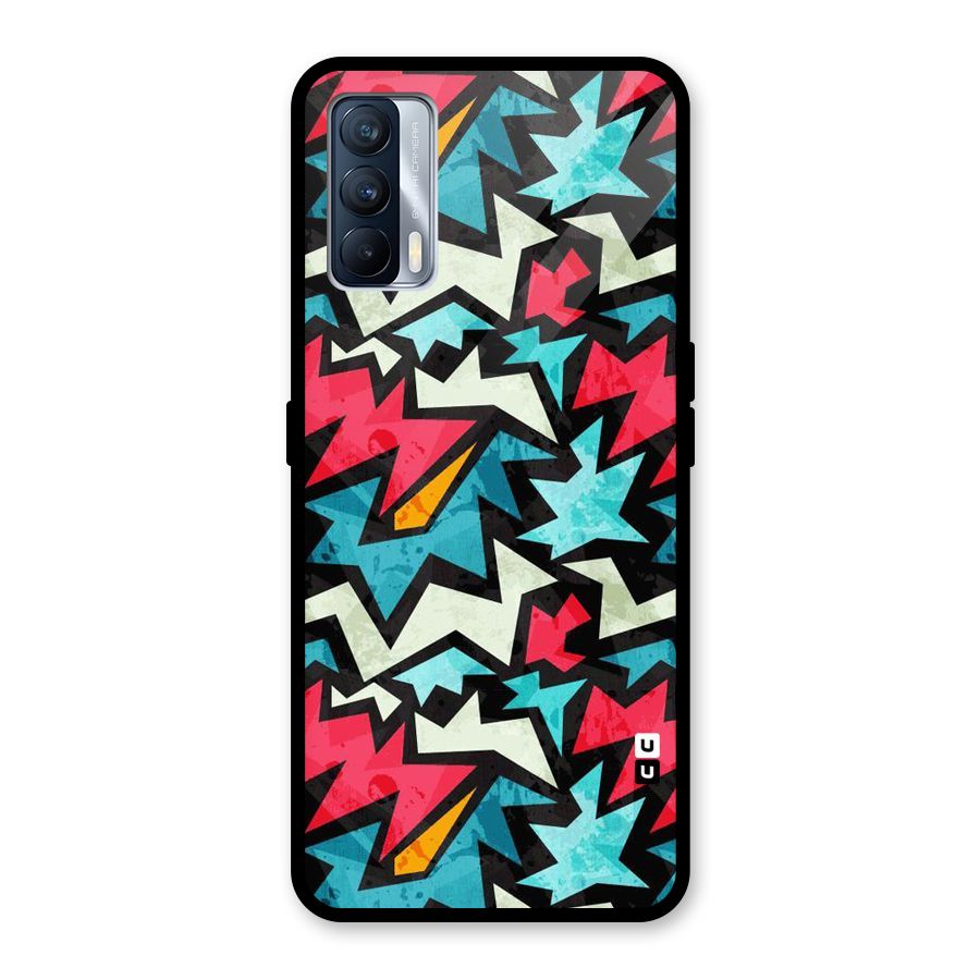 Electric Color Design Glass Back Case for Realme X7