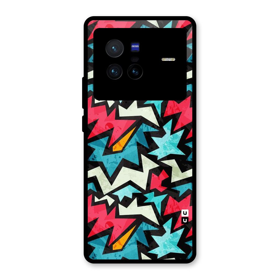 Electric Color Design Glass Back Case for Vivo X80
