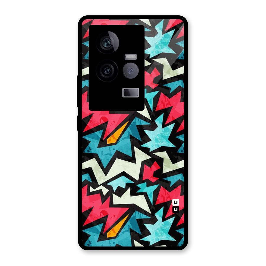 Electric Color Design Glass Back Case for Vivo iQOO 11 5G