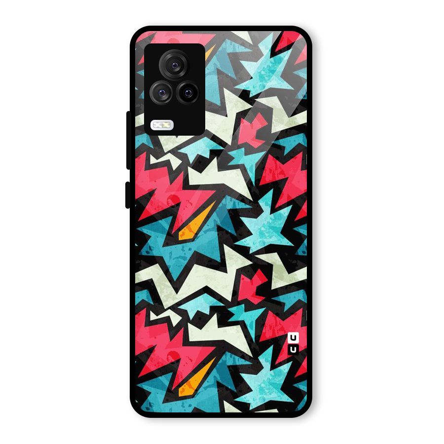 Electric Color Design Glass Back Case for Vivo iQOO 7 Legend 5G