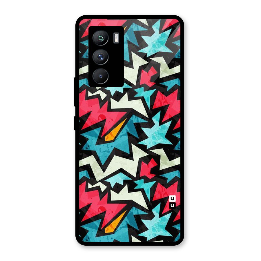 Electric Color Design Glass Back Case for Vivo iQOO 9 SE