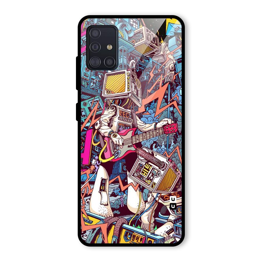 Electric Colors Glass Back Case for Galaxy A51