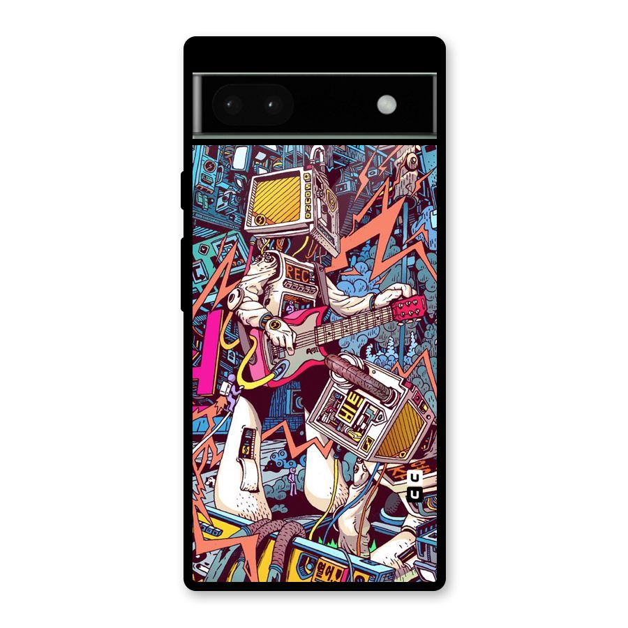 Electric Colors Glass Back Case for Google Pixel 6a