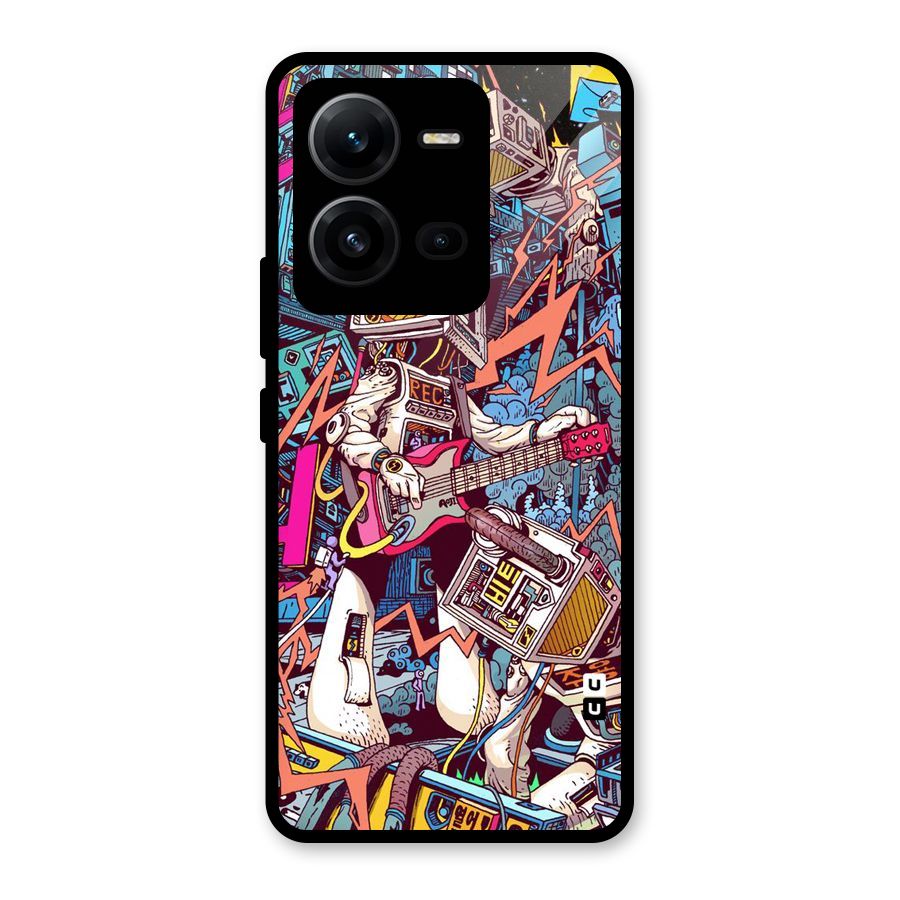 Electric Colors Glass Back Case for Vivo V25