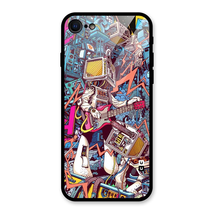 Electric Colors Glass Back Case for iPhone SE 2022