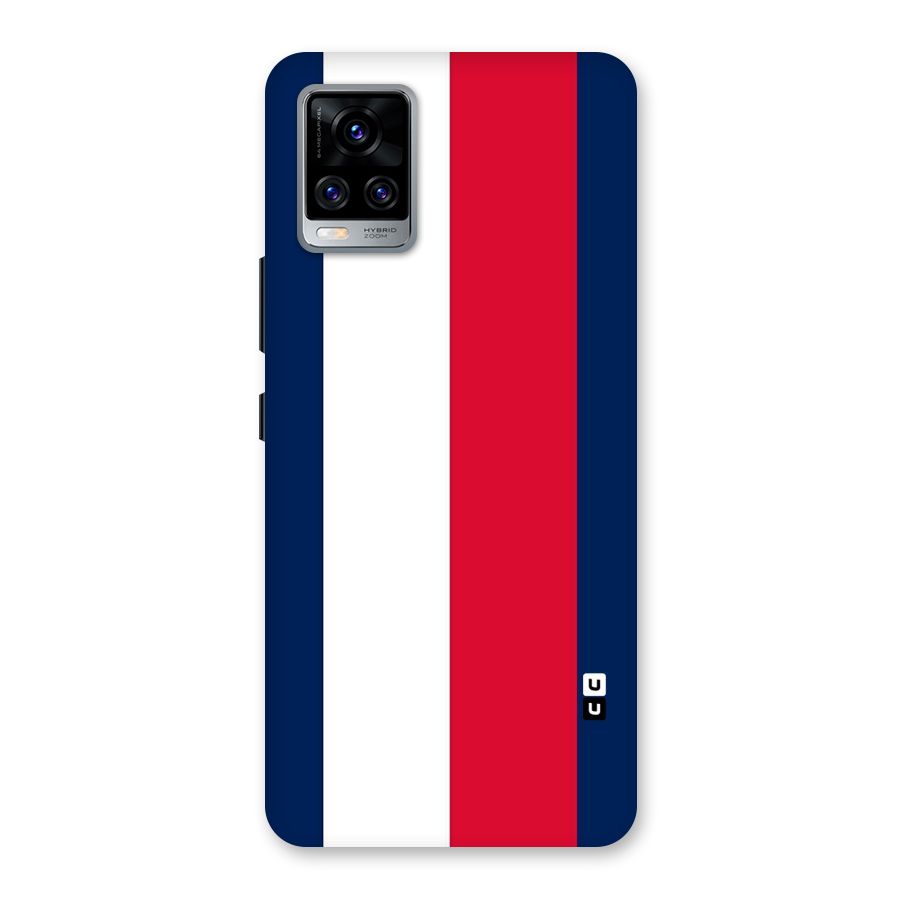 Electric Colors Stripe Back Case for Vivo V20 Pro