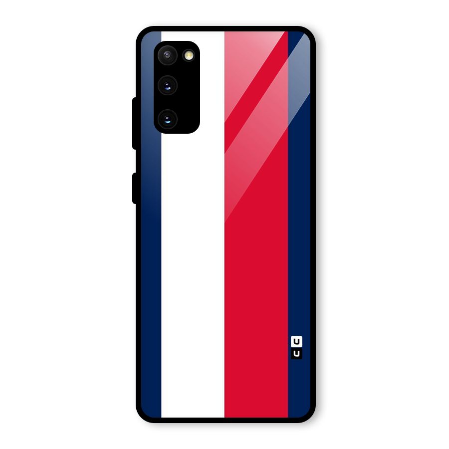 Electric Colors Stripe Glass Back Case for Galaxy S20 FE 5G