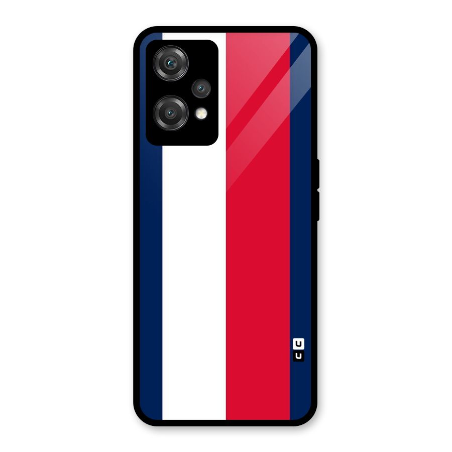 Electric Colors Stripe Glass Back Case for OnePlus Nord CE 2 Lite 5G