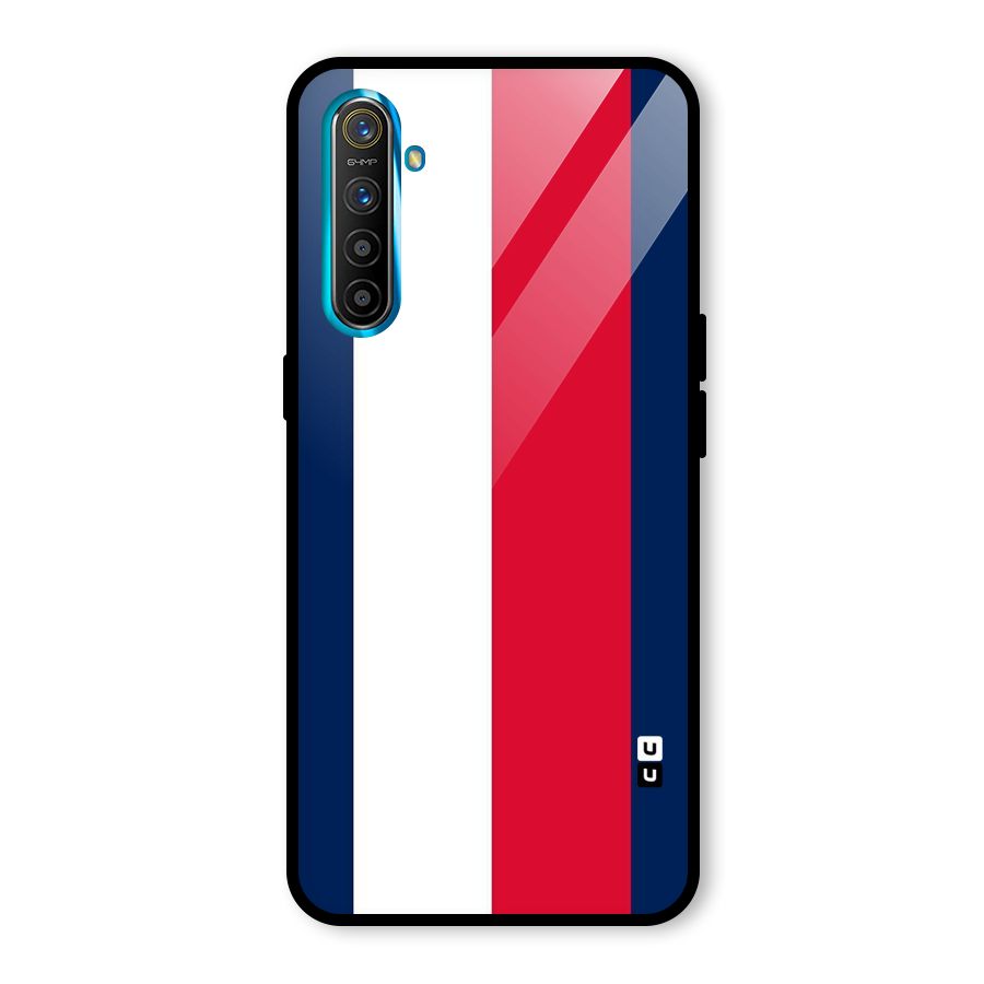 Electric Colors Stripe Glass Back Case for Realme X2