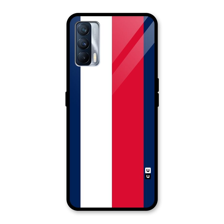 Electric Colors Stripe Glass Back Case for Realme X7