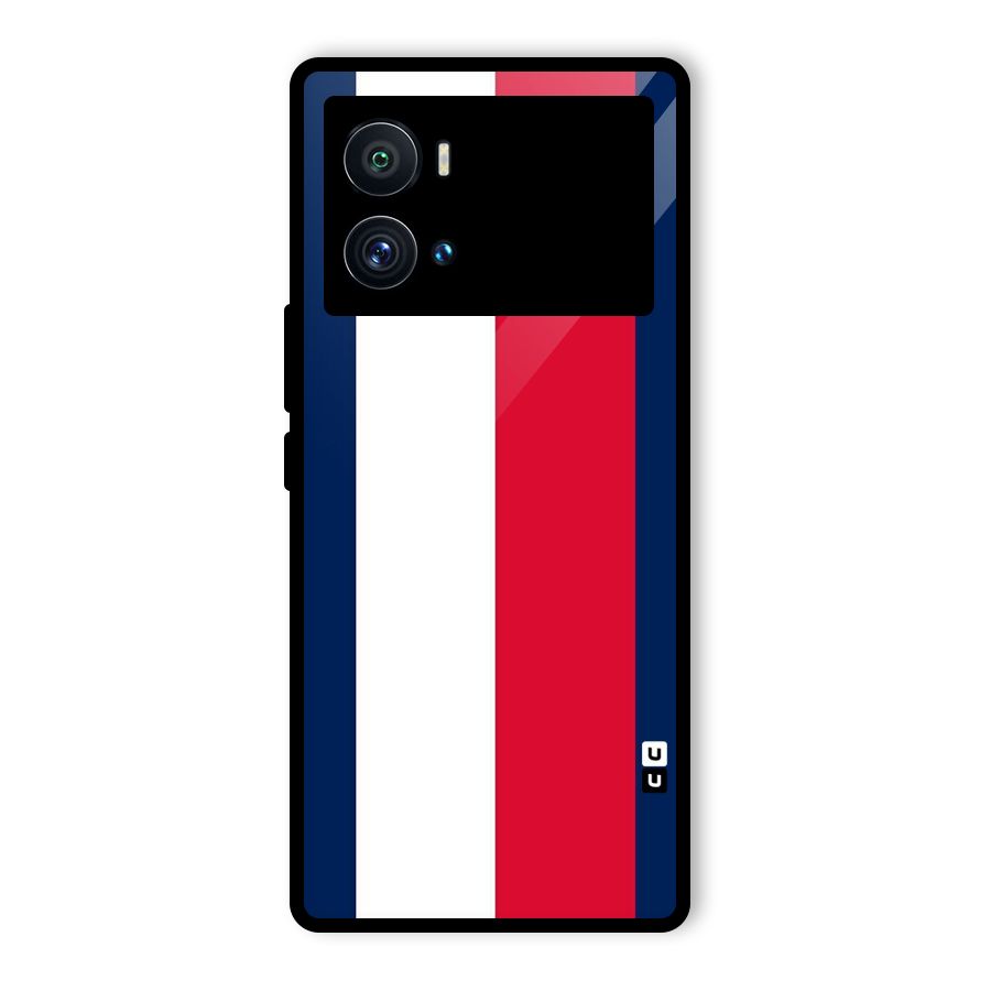 Electric Colors Stripe Glass Back Case for Vivo iQOO 9 Pro