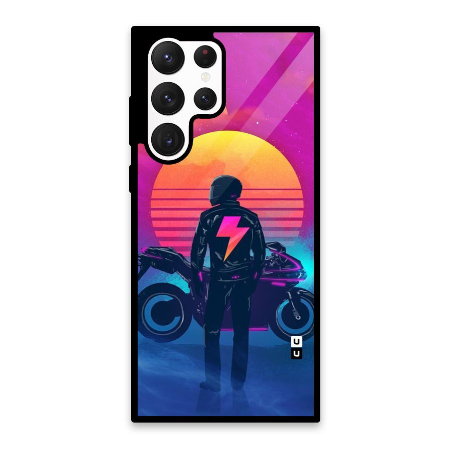 Electric Ride Glass Back Case for Galaxy S22 Ultra 5G