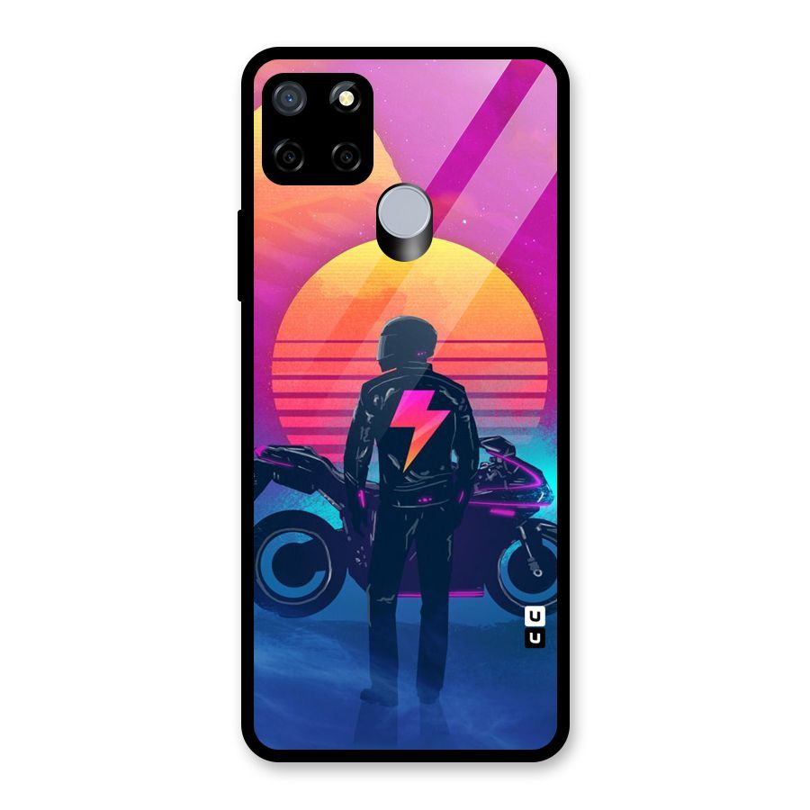 Electric Ride Glass Back Case for Realme Narzo 20